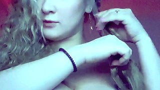 Chubby Brunette Big Boobs Dildo Masturbation