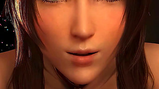 Aerith Xmas POV Cowgirl Ride - Final Fantasy 7 3D Animation