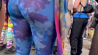 Dance into wild ecstasy with blonde rave queens under lights