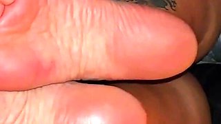Stepmom in Ripped Tight-fitting Shorts Indulges in Passion