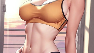 The busty and slutty coach needs her favorite student to smash her pussy