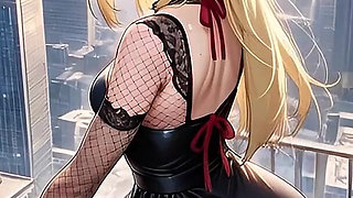 Amane Misa Seduced Light on the Roof of the Headquarters in the Ai Adaptation of Death Note