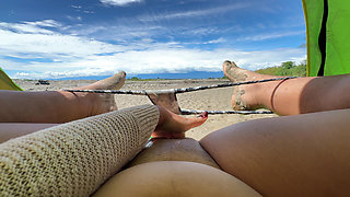 I Like to Touch Myself Until I Reach Orgasm on the Beach While Being Watched