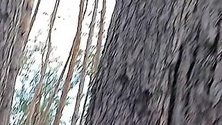 Risky Female Peeing and Masturbation in the Forest