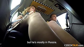 Hot MILF Ani Black Fox Squirts in Taxi Public Sex with Steve Q