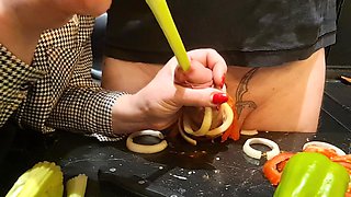 CBT. Extreme Dick and Urethral Torment in the Kitchen! Cooking Cock 2. Episode 2/3. Full.