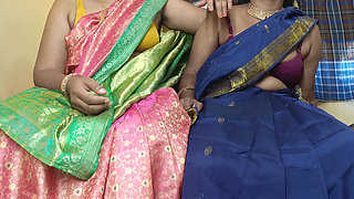 Married Sisters Enjoying Threesome Hot Sex