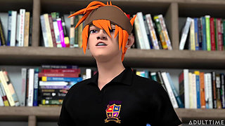 Hentai sex college episode 2 - big titty hentai milf begs for student's cum in front of the whole class!