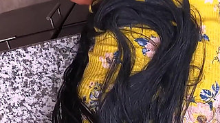 Ejaculated a Massive Dripping Cumshot Doggystyle Fucking My Whore Stepdaughter Brown Pussy, Sexy Skinny Ebony Girl Sheisnovember