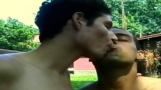 Young Hung Bi Hunks Pound Raw in Forest