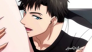 Cartoon movie, wet and messy, anime hentai