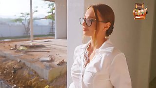 Horny Real Estate Agent Fucks Client in Unfinished Villa to Save the Deal