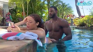 Teen Amateur Gets Crushed by Monster Black Cock Underwater