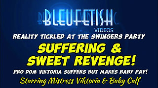 Reality Tickling! Pro Dom Miss Viktoria Suffers but Gets Revenge & Makes Baby Pay! These Two Friends Tickle One Another at This