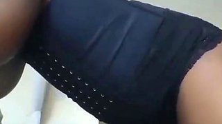 Black Amateur with Big Natural Tits on Cam