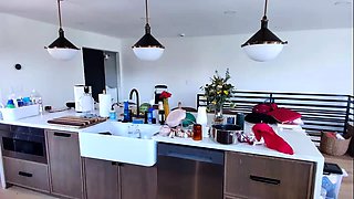 Amateur striptease and Solo masturbation