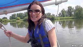 Mature Shara Jones fucked on the yacht!