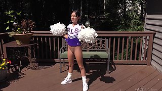 Aria Valencia's Uniformed Passion in Wild Petite Heat