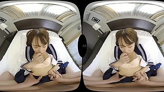 Japanese Student POV Heat Fuels Wild Ultra Virtual Passion Play