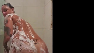 Solo fun in the shower