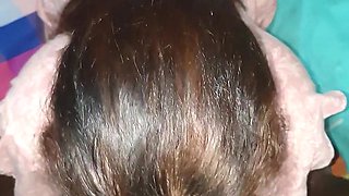 Slutwife Spit on Husband Big Dick on Knees and Deep Throat