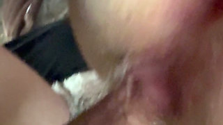Wife gets hairy pussy gaped