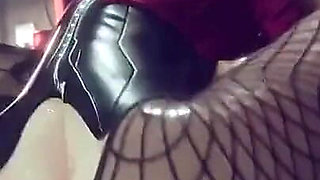 Horny Bunny Girl Bouncing Hard on Massive Monster Cock