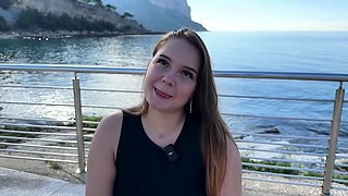 Mexicana blowjob with her big boobs