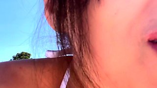 Busty teen Tegan shows off her natural big boobs