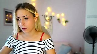 Blonde teen Sierras first erotic masturbation video