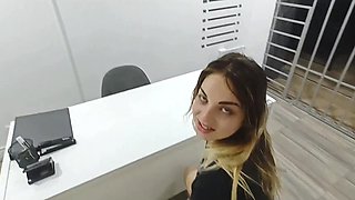 Young tattooed babe with a seductive body gets arrested and gets fucked by a police officer