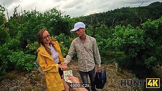 Naked Stranger With Big Tits Fucked Hard In Forest POV