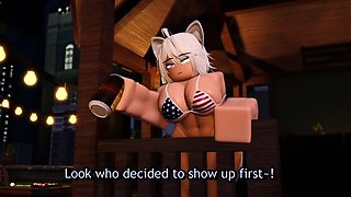 Catgirl Craves Cock, Gets Creampied Before Fireworks