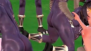 Genshin Impact - Genshin Girls in Hilichurl Beach Camp - Rough Sex - 3D Hentai Animations