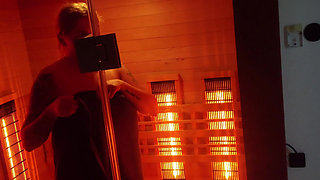 A Stranger Catches Me Masturbating in a Sauna and Joins in with His Huge Cock