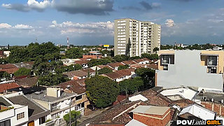 Petite Colombian Stepsister Goes From Jacuzzi to Bed to Suck Cock, Naty Delgado - Povlatingirl