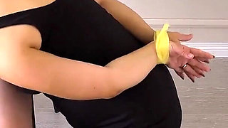 Amateur Wife Tape Bondage Rough Deep Sloppy Blowjob Cum Swallow