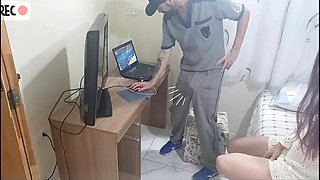 I couldn't resist and had sex with a net technician!