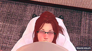 Private Lesson with the Redhead Professor Fail the Test, Get Punished