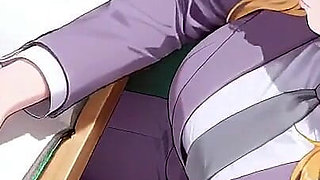 Blonde Boss in Purple Suit! Office Train Private Moments. She's Multitasking with Files While Secretly Adjusting Her Skirt...