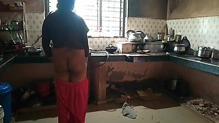 Indian Malayali Housewife Is Fucked Doggy Style by Her Husband at Home in the Kitchen
