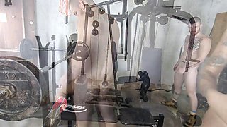 Lesbian Big Butt Gym Cunnilingus