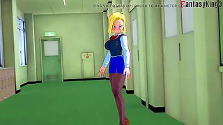 Android 18 Seduces Gohan at University - Dragon Ball Zex Series