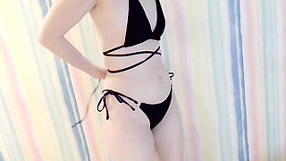 Mayu No59 Swimsuit Fitting, Anal Licking, White-eyed Orgasm, Semen Eating, Nipple Piercing, Squirting, Convulsive Orgasm