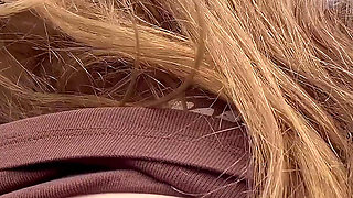 Girl Shows Her Tits and Pussy Outdoors