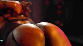 Big Booty Ebony Slut Fucks Her Landlord