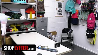 Shoplyfter - adorable stunner with juicy knockers Adrianna Jade juggles her big booty to avoid troubles