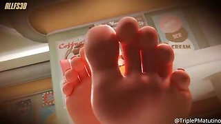 3D Foot Worship Compilation - Animated SFM Feet Blowjobs