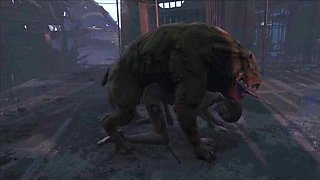 Cute Anime Hentai: Fallout 4 Monster Fuck in the Crash Lair