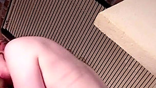 Ginger skinny teen Aurora anal fucked by step dad on pool table